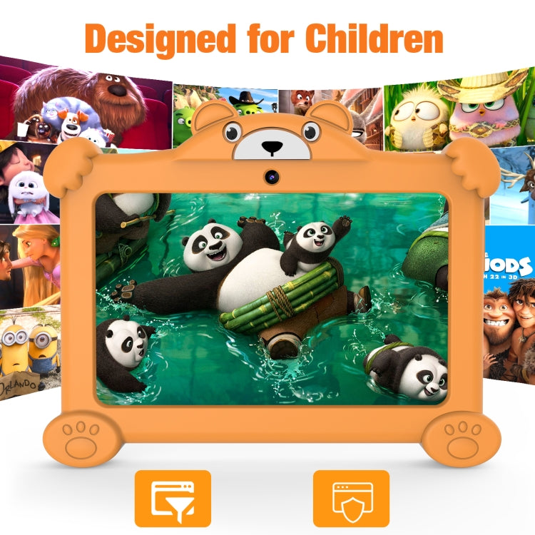 Pritom K7 Pro Panda Kids Tablet PC, 7.0 inch, 2GB+32GB, Android 11 Allwinner A100 Quad Core CPU, Support 2.4G WiFi & WiFi 6, Global Version with Google Play, US Plug (Grey) -  by PRITOM | Online Shopping South Africa | PMC Jewellery