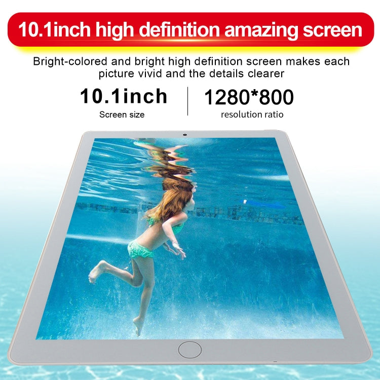 P30 3G Phone Call Tablet PC, 10.1 inch, 2GB+16GB, Android 7.0 MTK6735 Quad-core Cortex-A53 1.3GHz, Support WiFi / Bluetooth / GPS, UK Plug(Black) - 10.1 inch by PMC TechLife | Online Shopping South Africa | PMC TechLife