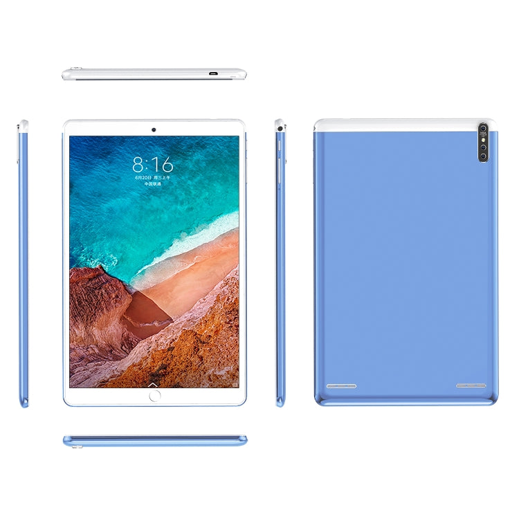 P30 3G Phone Call Tablet PC, 10.1 inch, 2GB+32GB, Android 5.1 MTK6592 Octa-core ARM Cortex A7 1.4GHz, Support WiFi / Bluetooth / GPS, AU Plug (Blue) - 10.1 inch by PMC Jewellery | Online Shopping South Africa | PMC Jewellery