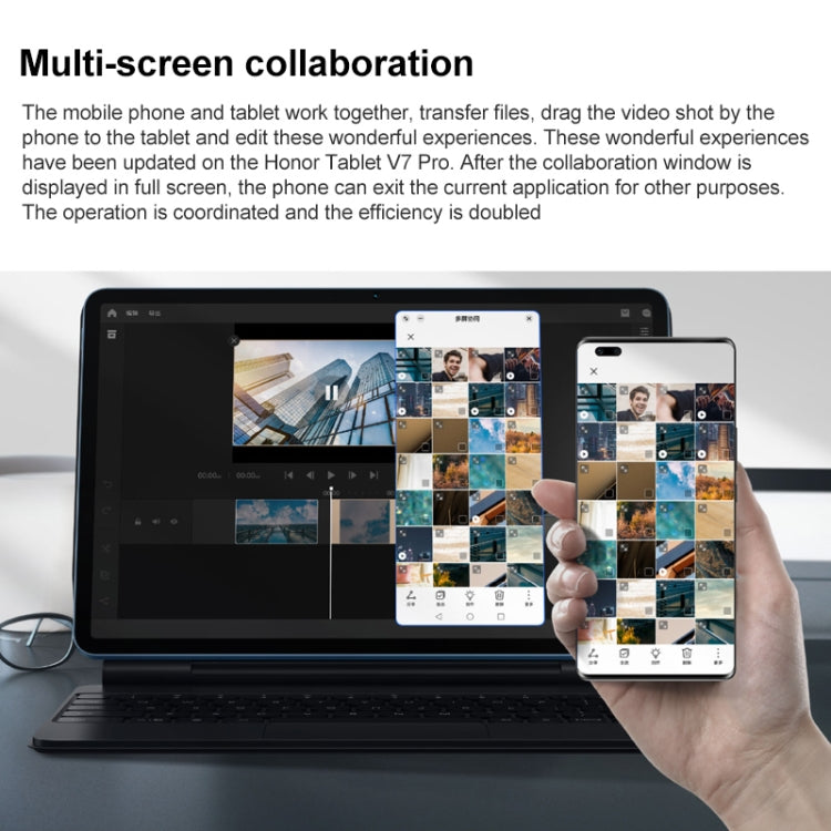 Honor Tablet V7 Pro WiFi BRT-W09, 11 inch, 8GB+128GB, MagicUI 5.0(Android R) MediaTek 1300T Octa Core, Support Dual WiFi / Bluetooth / GPS, Not Support Google Play(Silver) - free shipping - PMC TechLife - Order now!