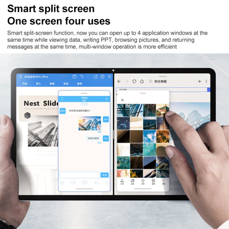Honor Tablet V7 Pro WiFi BRT-W09, 11 inch, 8GB+128GB, MagicUI 5.0(Android R) MediaTek 1300T Octa Core, Support Dual WiFi / Bluetooth / GPS, Not Support Google Play(Blue) - free shipping - PMC TechLife - Order now!