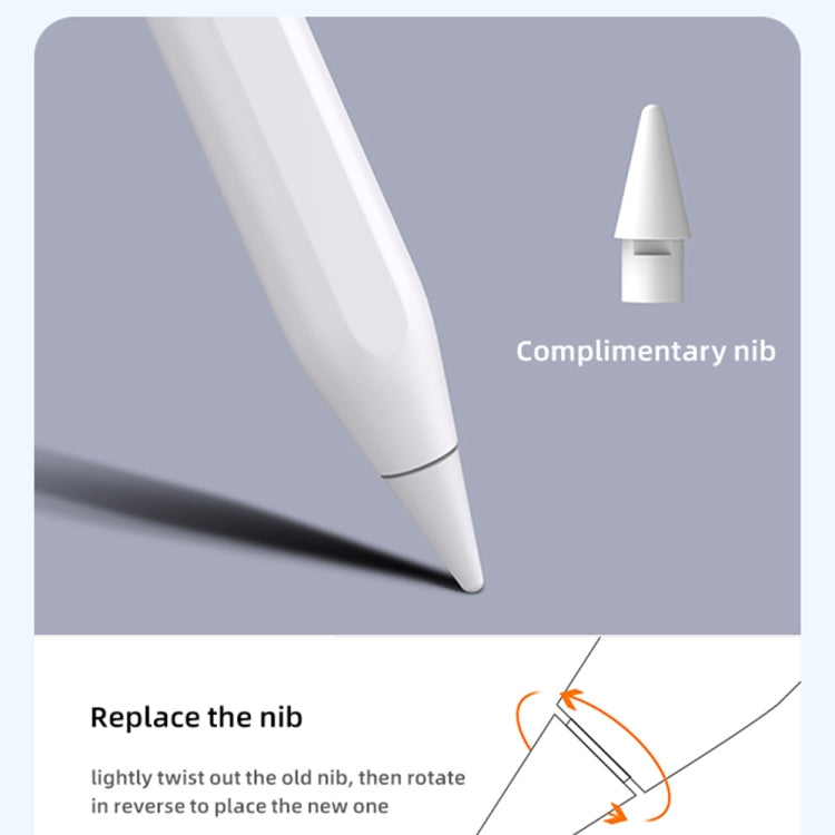 USAMS US-ZB254 Magnetic Wireless Charging Capacitive Stylus Pen (White) - Pencil Accessories by USAMS | Online Shopping South Africa | PMC Jewellery