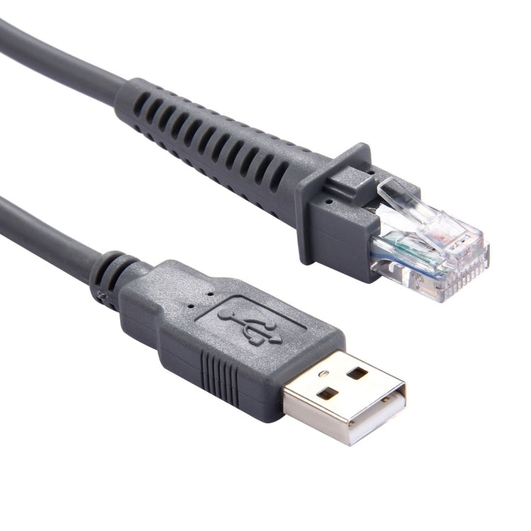 2m USB A Male to RJ45 Scanner Serial Data Cable for Symbol LS2208 / 2208AP / LS4278(Grey) - Accessories by PMC TechLife | Online Shopping South Africa | PMC TechLife