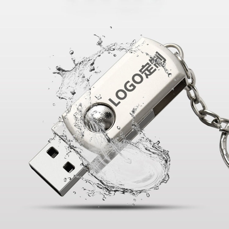 MicroDrive 16GB USB 2.0 Creative Personality Metal U Disk with Keychain (Yellow) - USB Flash Drives by MicroDrive | Online Shopping South Africa | PMC TechLife | Buy Now Pay Later Mobicred