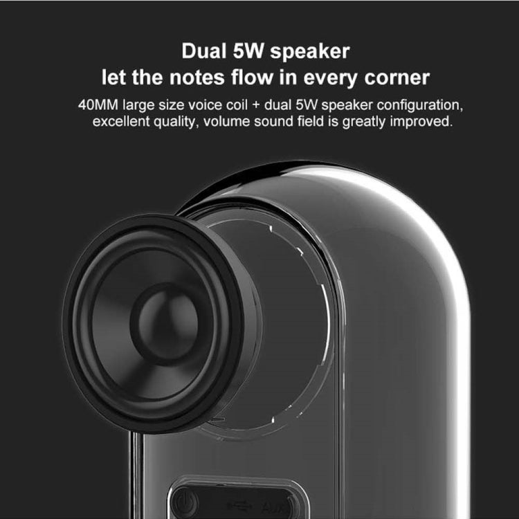 OVEVO True 3D TWS Magnetic Wireless Bluetooth Stereo Surround HiFi Speaker with Full Transparent Home - Mini Speaker by OVEVO | Online Shopping South Africa | PMC Jewellery