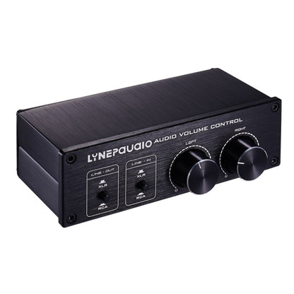 LINEPAUDIO A977 2 In 2 Out Switcher Full-balance Passive Preamp Active Speaker Double Sound Source Volume Controller (Black) -  by PMC Jewellery | Online Shopping South Africa | PMC Jewellery