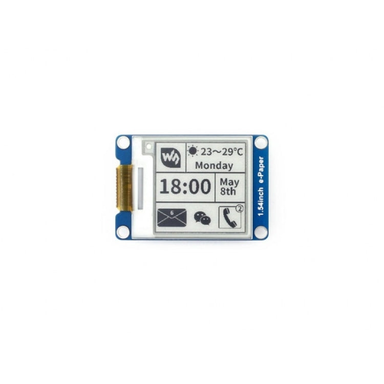 Waveshare 1.54 inch 200x200 E-Ink Display Module - free shipping - PMC TechLife - Order now!