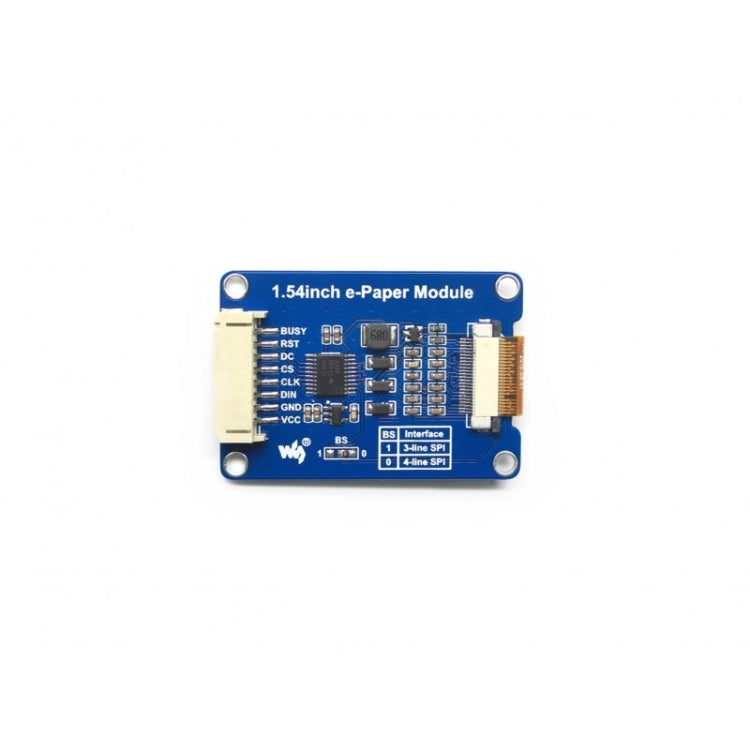 Waveshare 1.54 inch 200x200 E-Ink Display Module - free shipping - PMC TechLife - Order now!