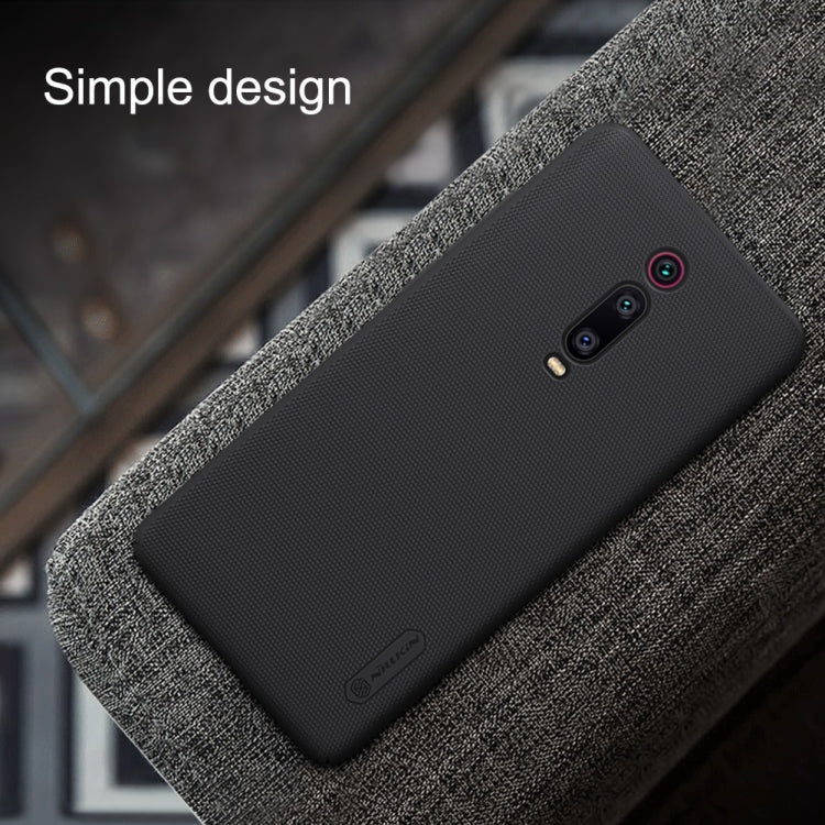 NILLKIN Frosted Shield Concave-convex Texture PC Protective Case Back Cover for Xiaomi Mi 9T & Mi 9T Pro & Redmi K20 & K20 Pro (Black) - Xiaomi Cases by NILLKIN | Online Shopping South Africa | PMC Jewellery