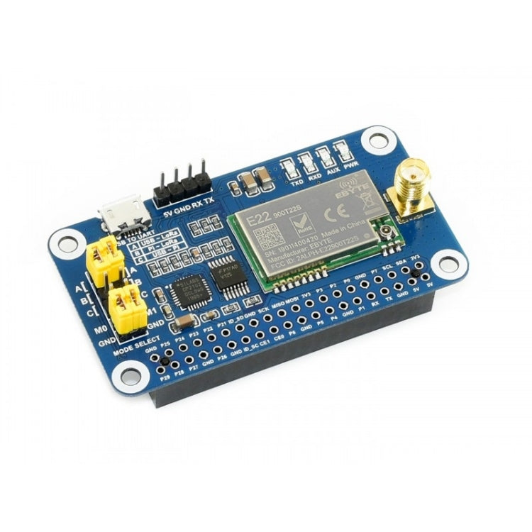 Waveshare SX1262 LoRa HAT 868MHz Frequency Band for Raspberry Pi, Applicable for Europe / Asia / Africa - Mini PC Accessories by Waveshare | Online Shopping South Africa | PMC Jewellery