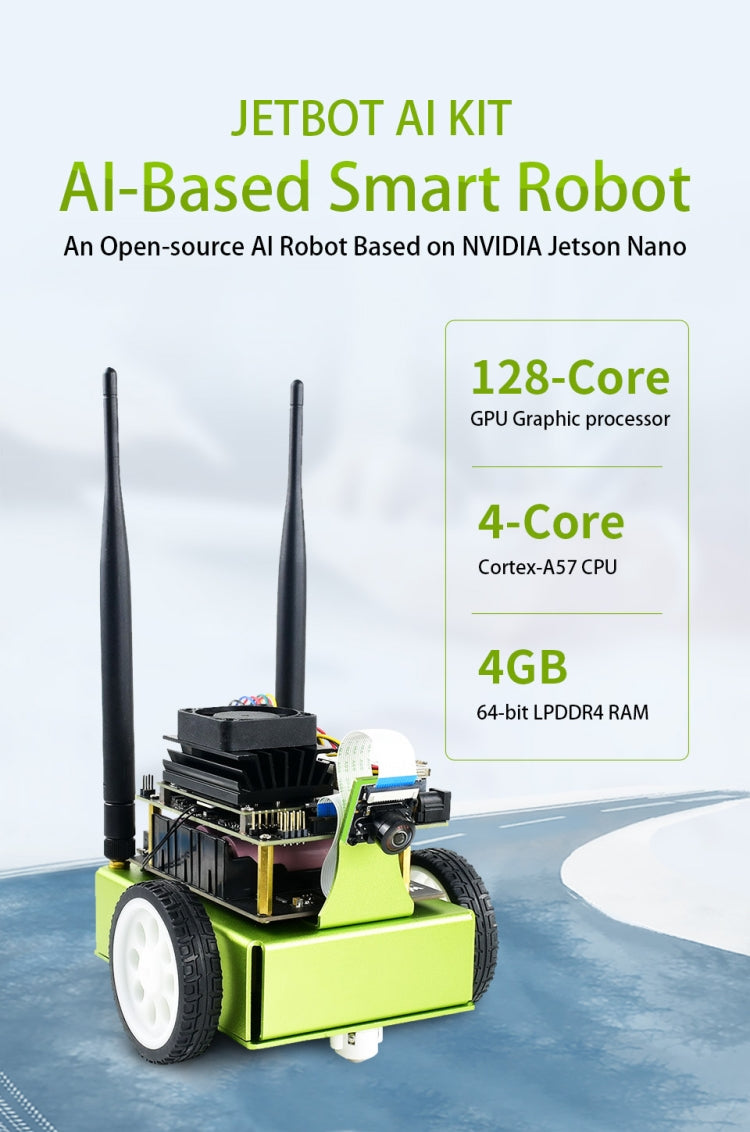 Waveshare JetBot AI Kit, AI Robot Based on Jetson Nano - free shipping - PMC TechLife - Order now!